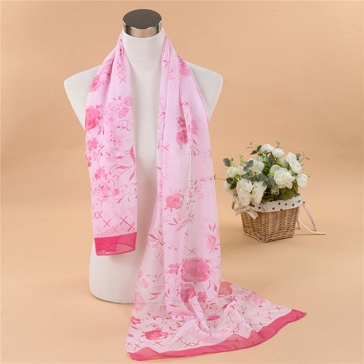 Chiffon print long scarf wholesale