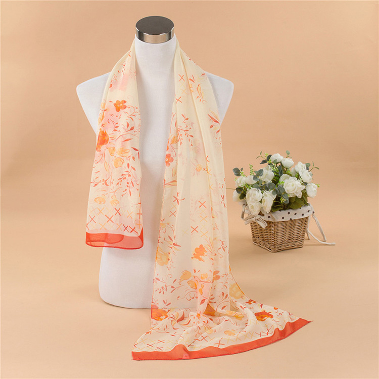 Chiffon print long scarf wholesale