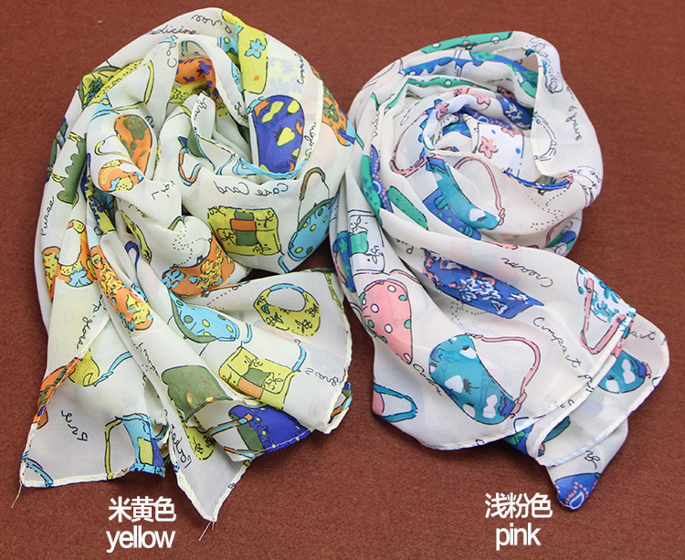 Cartoon chiffon scarf wholesale