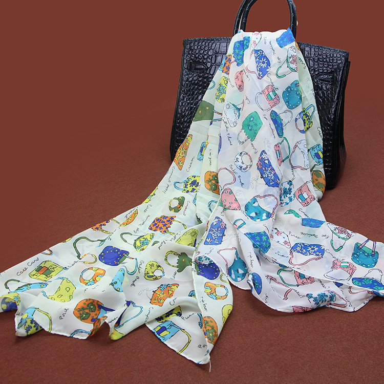 Cartoon chiffon scarf wholesale