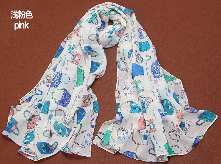 Cartoon chiffon scarf wholesale