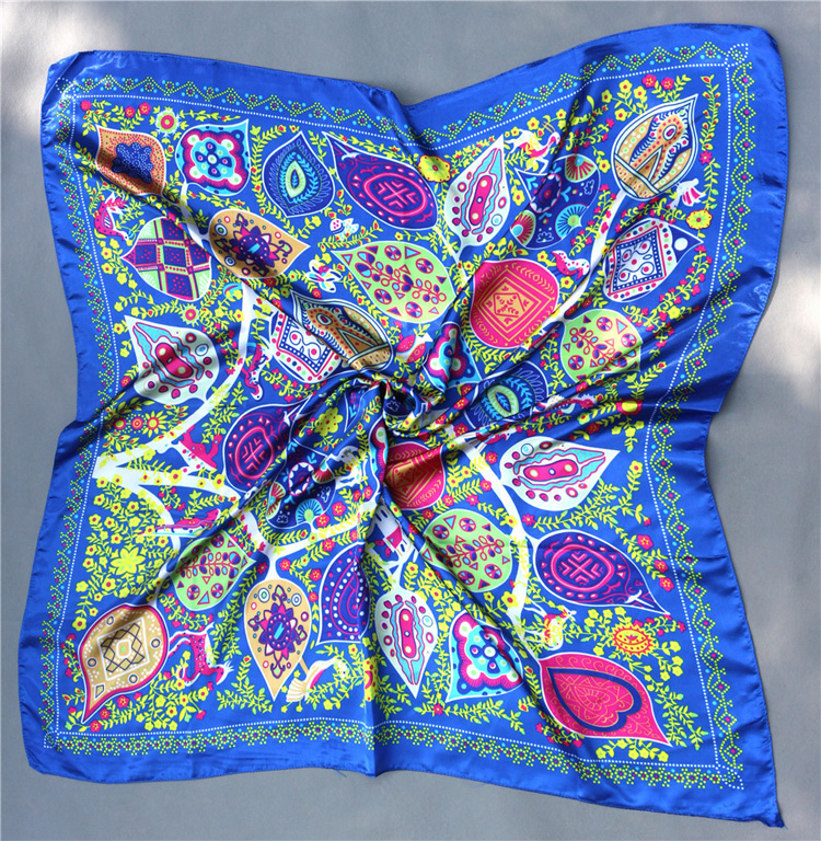 Wholesale square women silk scarf