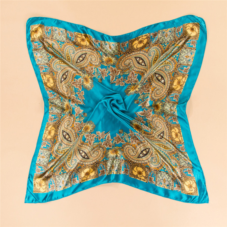 Wholesale silk square head scarf
