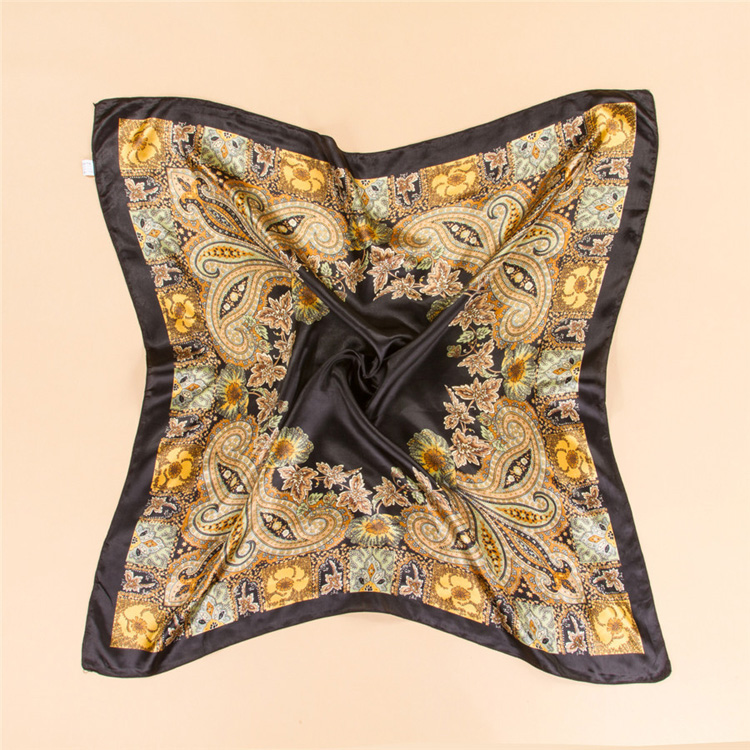 Wholesale silk square head scarf