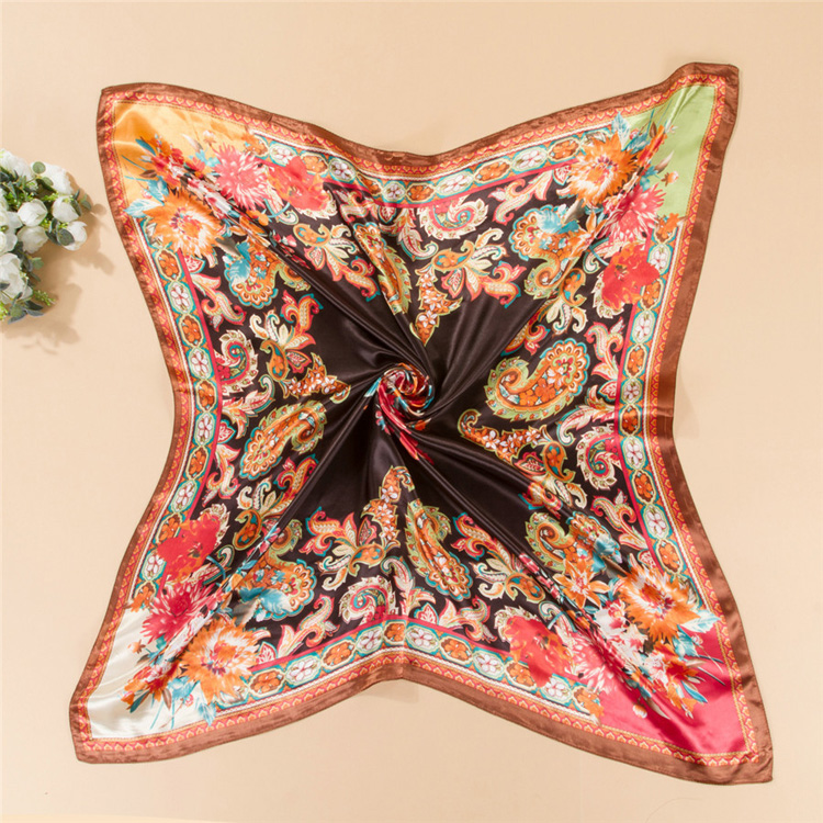 Wholesale silk fashion head scarf