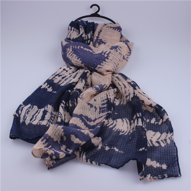 Women cotton linen long scarf wholesale