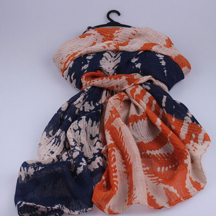 Women cotton linen long scarf wholesale