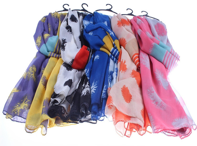Cotton elastic long scarf wholesale