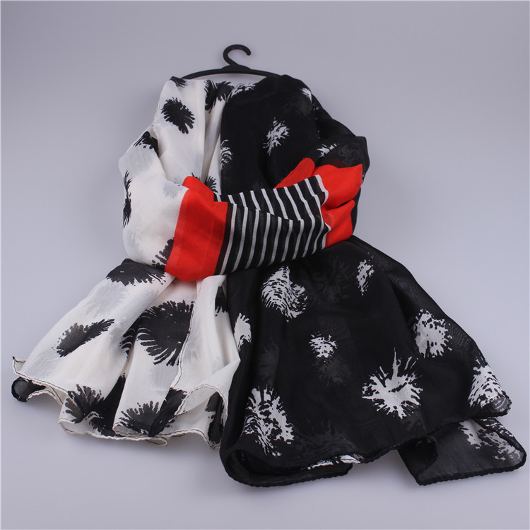 Cotton elastic long scarf wholesale