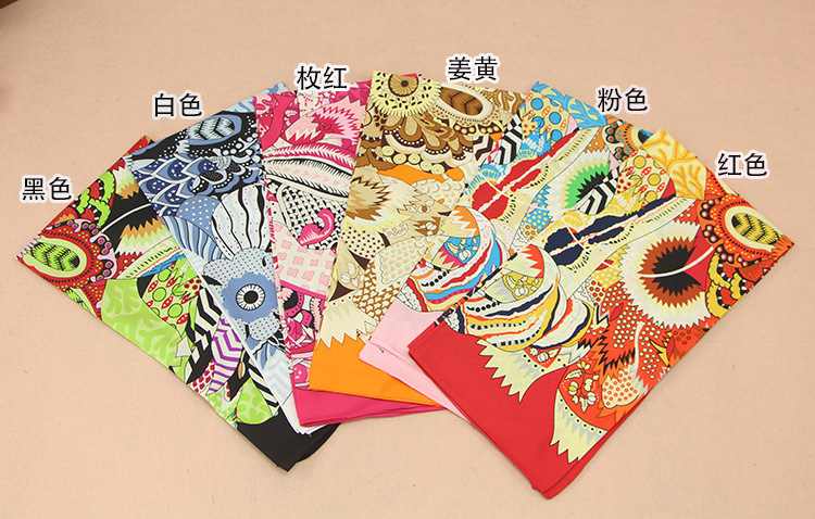 Wholesale small square silk scarf