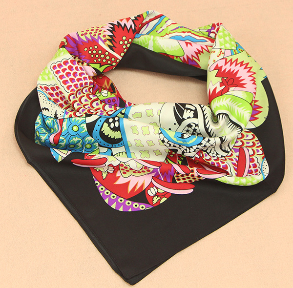 Wholesale small square silk scarf