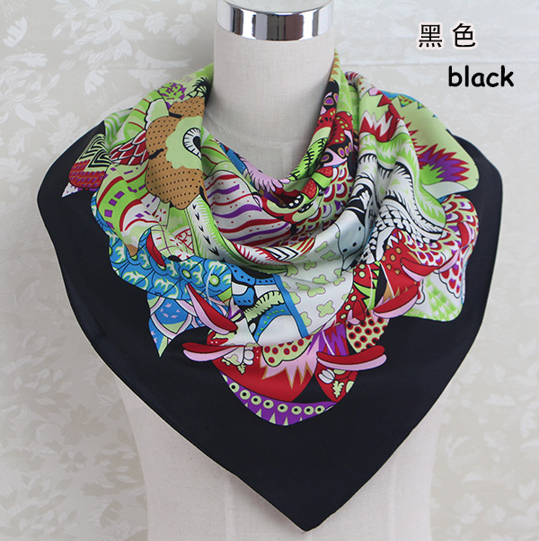 Wholesale small square silk scarf