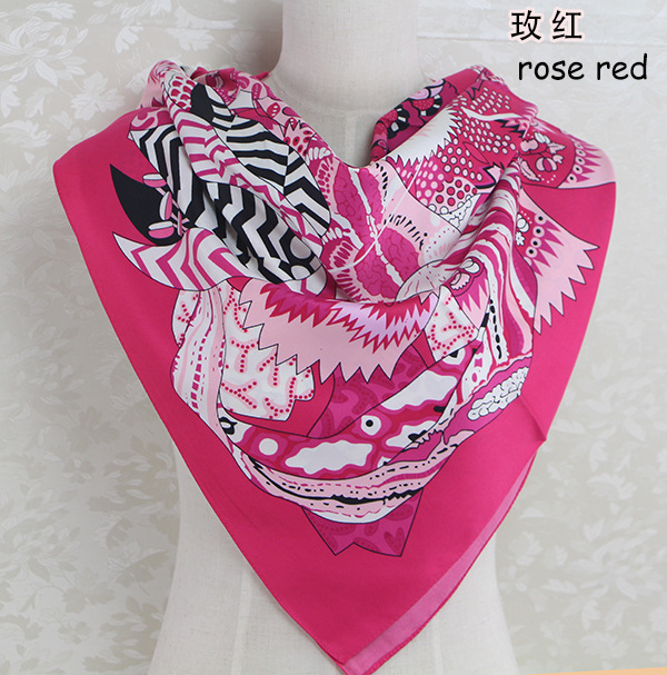 Wholesale small square silk scarf