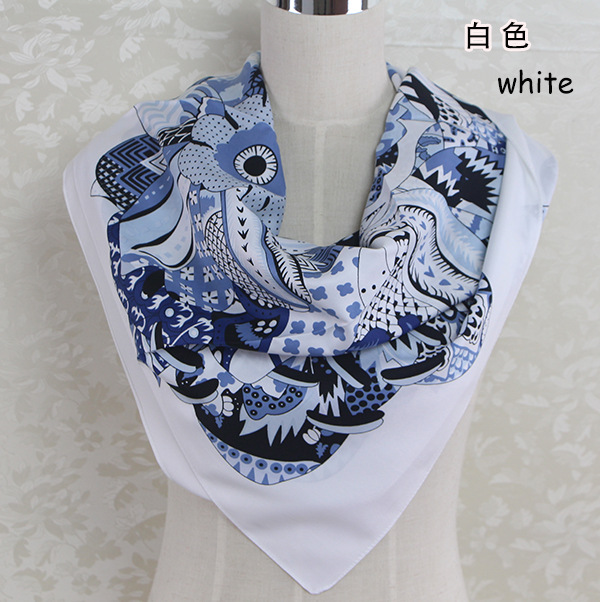 Wholesale small square silk scarf