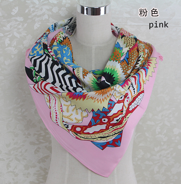 Wholesale small square silk scarf