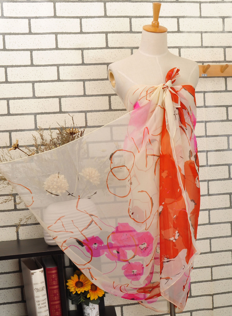 Women chiffon beach scarf wholesale