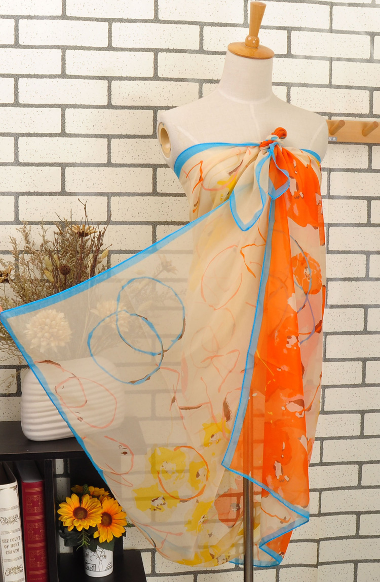 Women chiffon beach scarf wholesale
