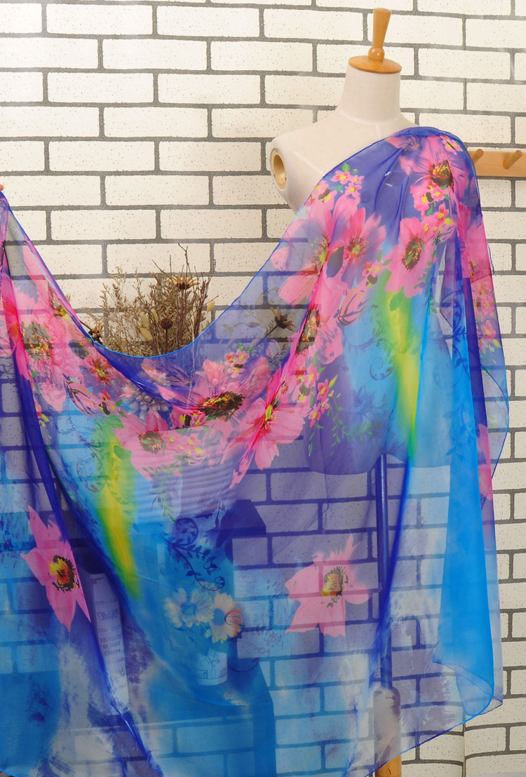 Printed chiffon beach scarves wholesale
