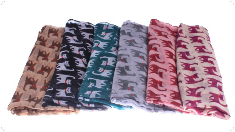 Viscose animal print scarf wholesale