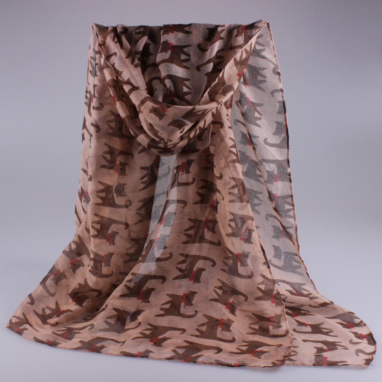 Viscose animal print scarf wholesale