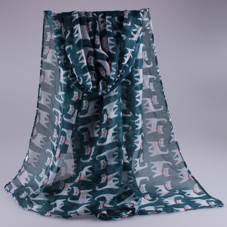 Viscose animal print scarf wholesale