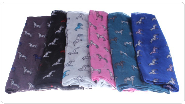 Animal print viscose infinity scarf
