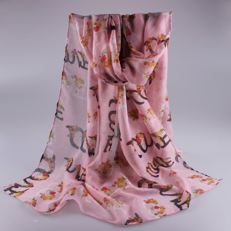 Wholesale viscose cotton lace scarf