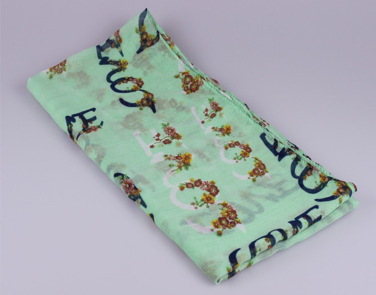 Wholesale viscose cotton lace scarf