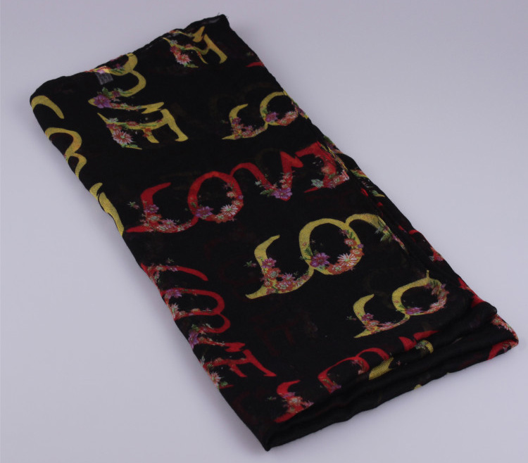 Wholesale viscose cotton lace scarf