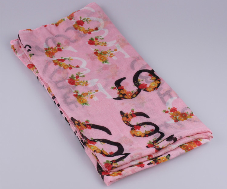 Wholesale viscose cotton lace scarf