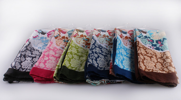 Cotton satin scarves wholesale