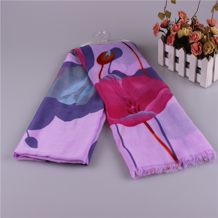 Wholesale cotton silk scarf