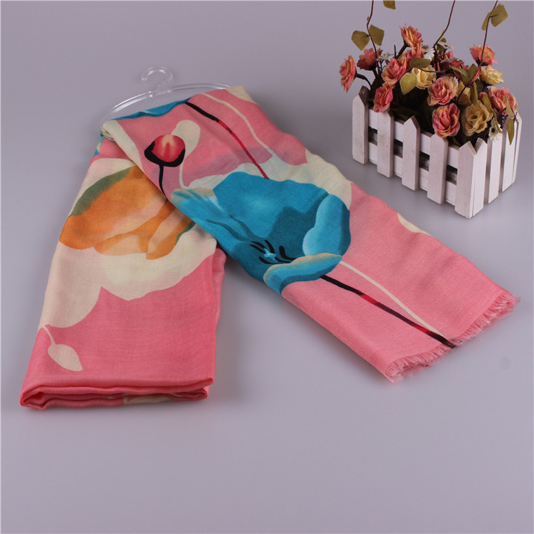 Wholesale cotton silk scarf