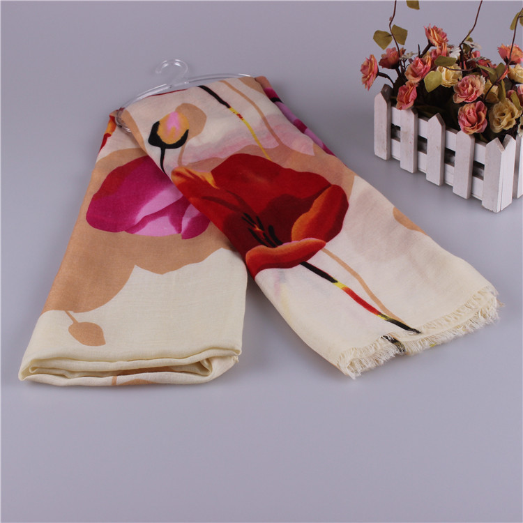 Wholesale cotton silk scarf