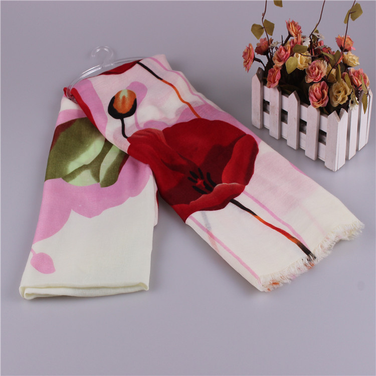 Wholesale cotton silk scarf