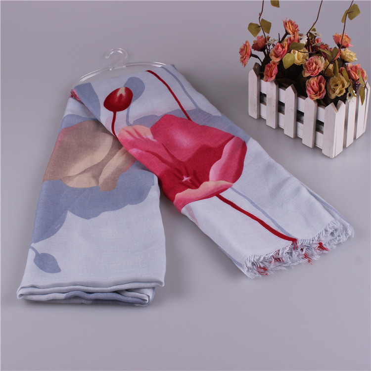 Wholesale cotton silk scarf