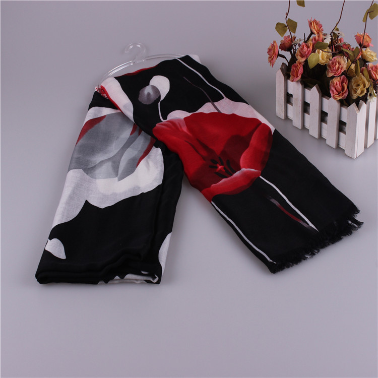 Wholesale cotton silk scarf