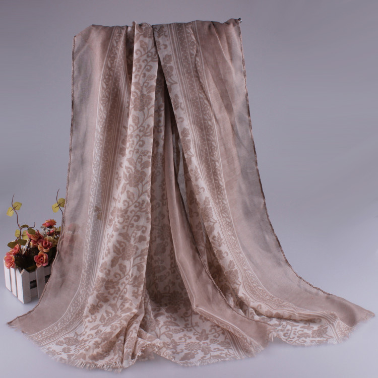 Satin cotton fabric scarf wholesale