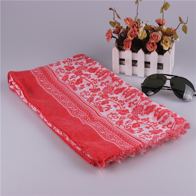 Satin cotton fabric scarf wholesale