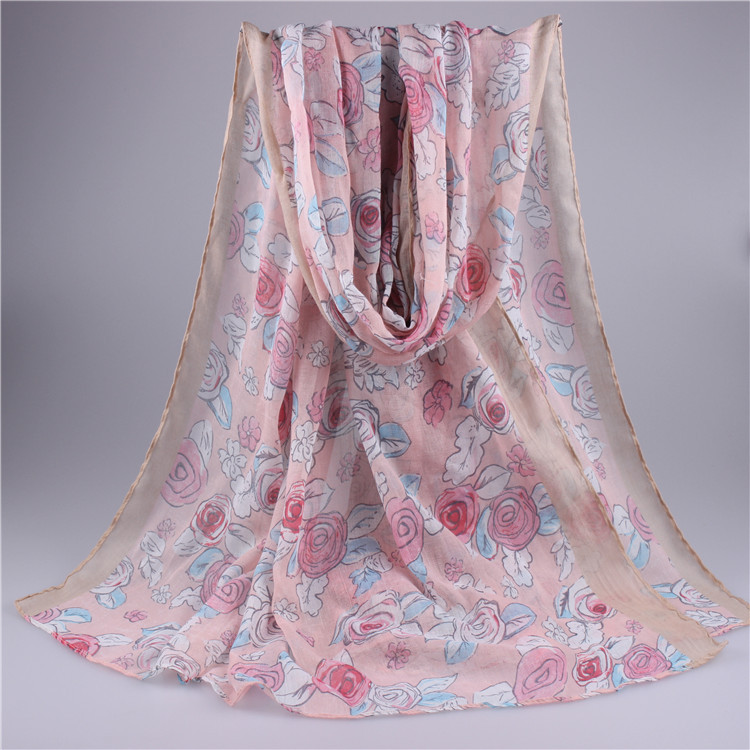 Wholesale spring fashion florals scarf