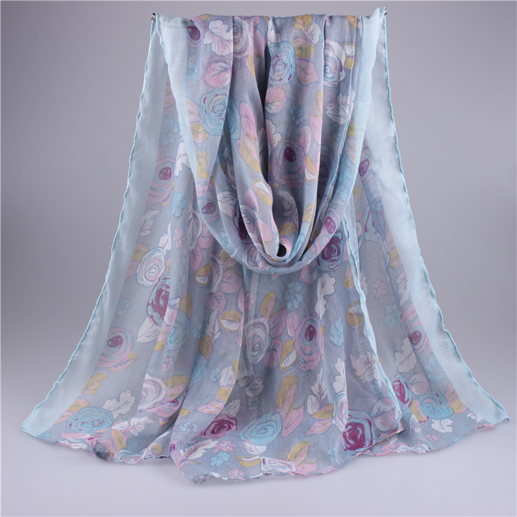 Wholesale spring fashion florals scarf