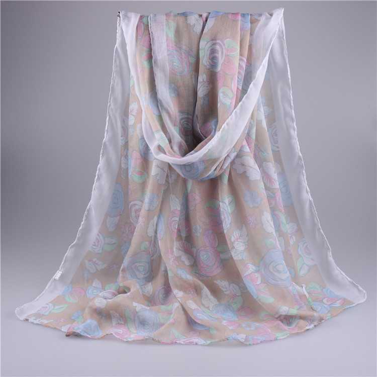 Wholesale spring fashion florals scarf