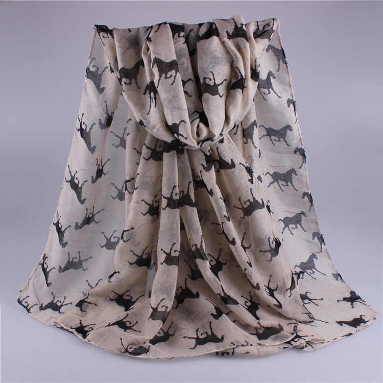 Custom printed viscose shawl