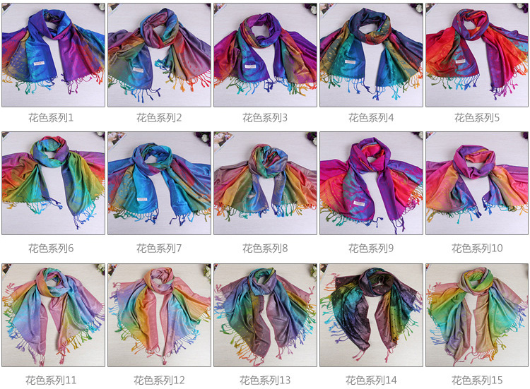 Wholesale cotton jacquard scarves