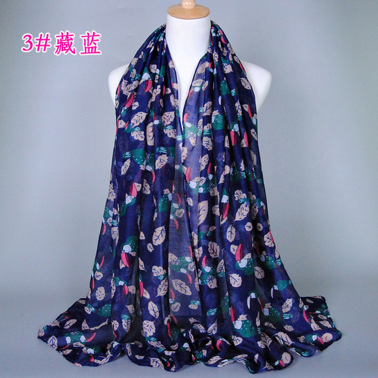 Animal print viscose scarf wholesale