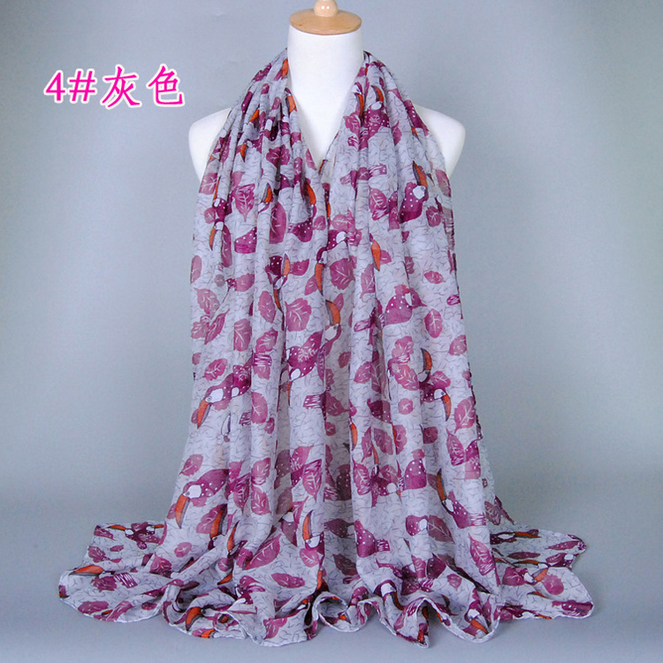 Animal print viscose scarf wholesale
