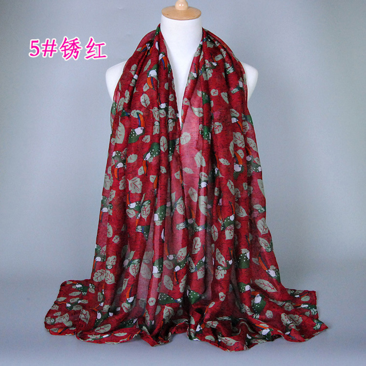 Animal print viscose scarf wholesale