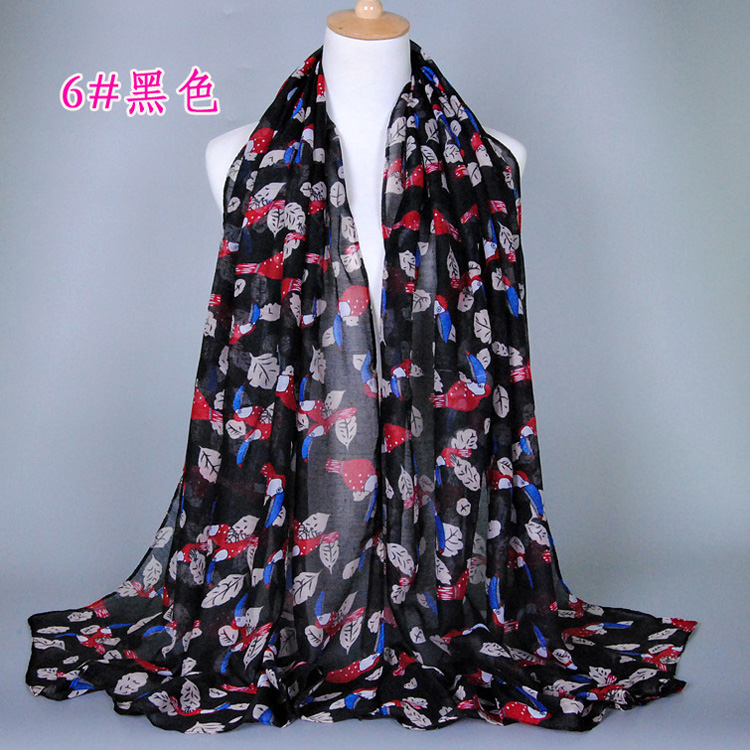 Animal print viscose scarf wholesale