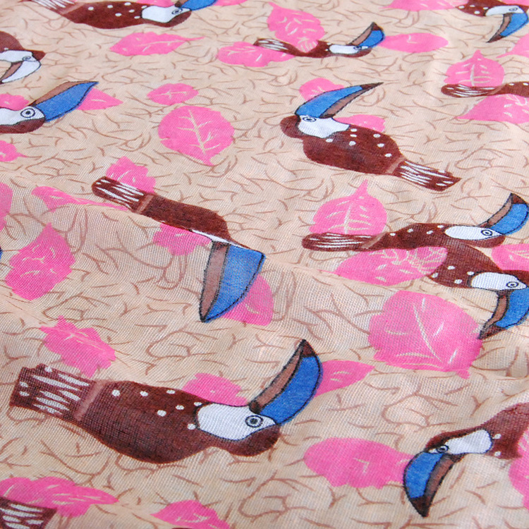 Animal print viscose scarf wholesale