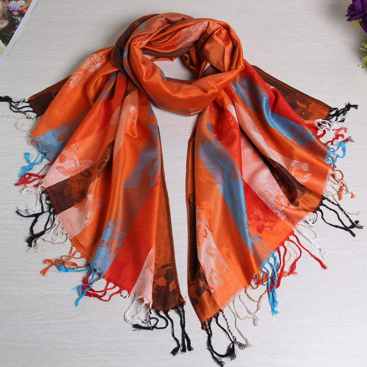 Wholesale cotton tassel scarf